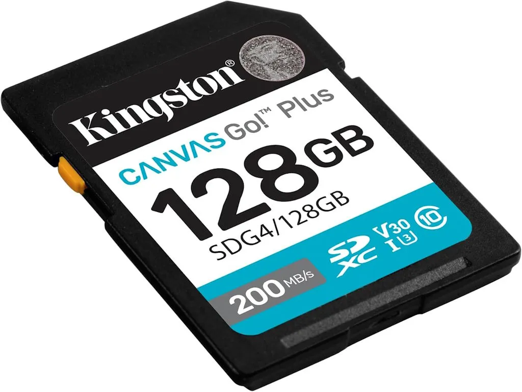 Kingston Memorije kartice SDG4/128GB/ 128GB SDXC Canvas Go Plus Gen4 200MB/s C10 UHS-I U3 V30 Slika 3